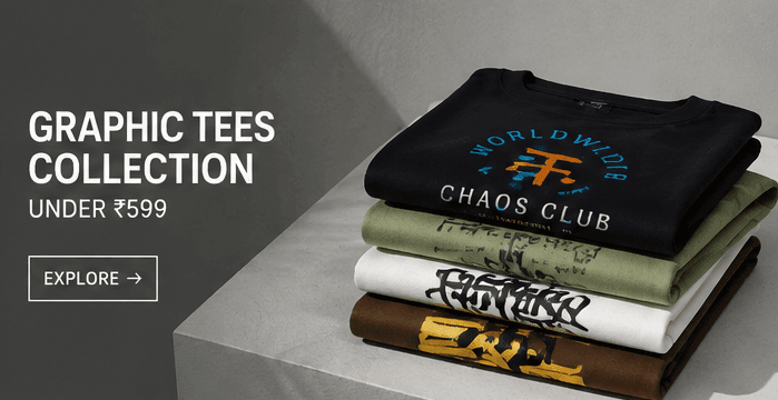 Graphic Tees Collection Under 599